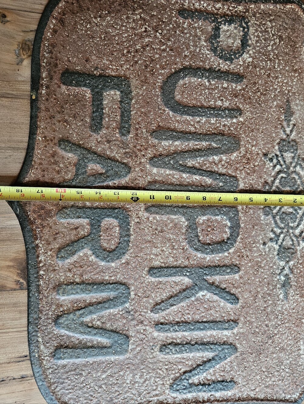 Metal Pumpkin Farm Wall Sign - Brown From Antique Farmhouse - Picture 6 of 8